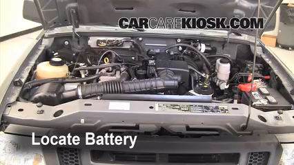 2008 Ford Ranger XL 2.3L 4 Cyl. Standard Cab Pickup Battery Replace